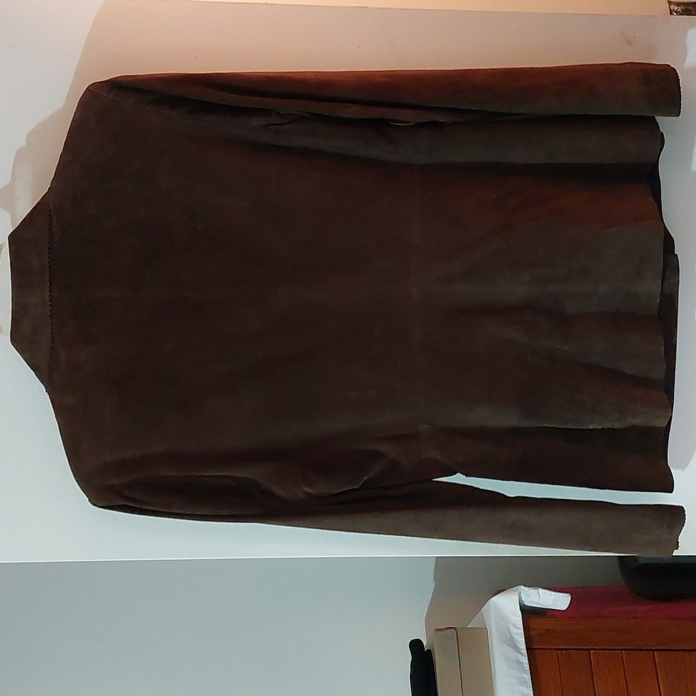 Alfani Brown Suede Blazer - Picture 2 of 7